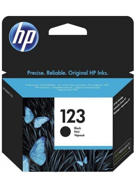 HP 123 Black Original Ink Cartridge (F6V17AE)