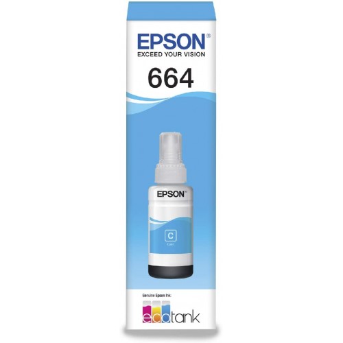 Epson 664 Cyan Ink Bottle - (T6642 Ecotank)