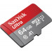 SanDisk 64GB Ultra microSDXC UHS-I Memory Card