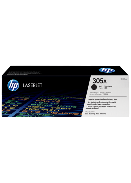 HP 305A Black Original LaserJet Toner Cartridge (CE410A)