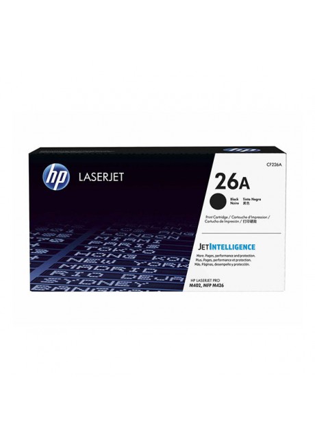 HP 26A Black Original LaserJet Toner Cartridge (CF226A)