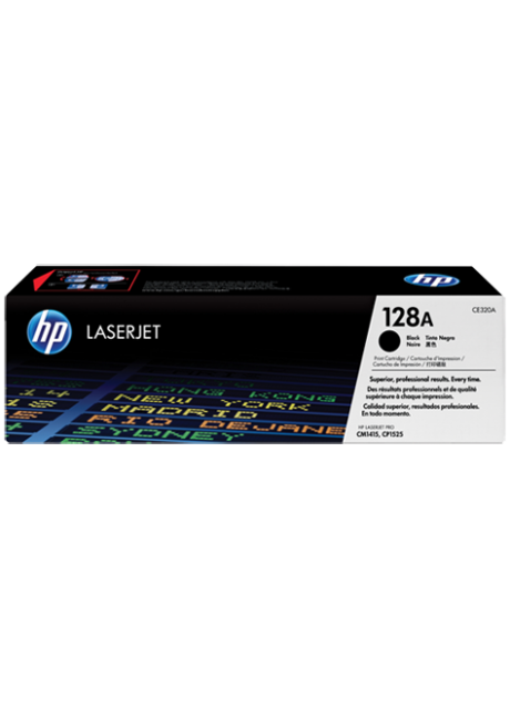 HP 128A Black Original LaserJet Toner Cartridge (CE320A)