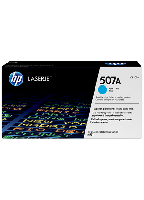 HP 507A Cyan Original LaserJet Toner Cartridge (CE401A)