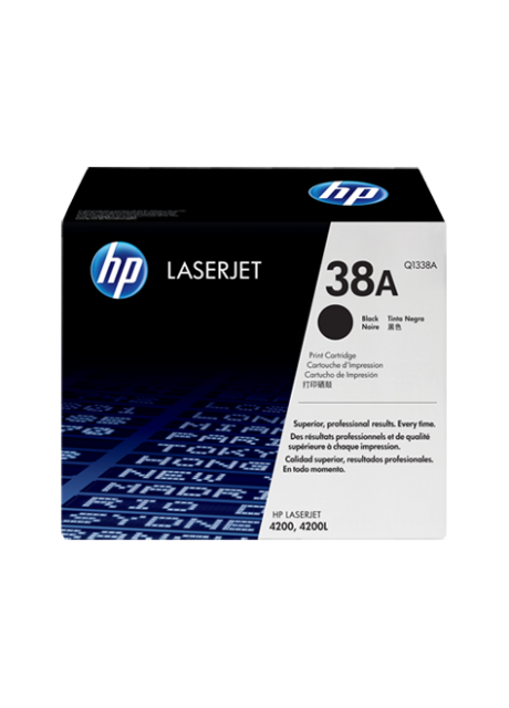 HP 38A Black Original LaserJet Toner Cartridge (Q1338A)