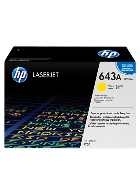 HP 643A Yellow Original LaserJet Toner Cartridge