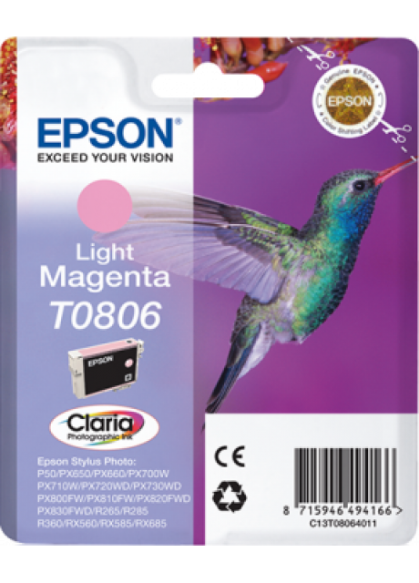 Epson T0806 Light Magenta Ink Cartridge