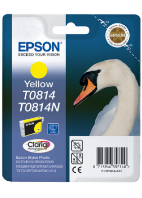 Epson T0814 Yellow Ink Cartridge (High Capacity)