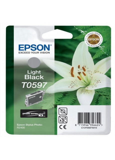 Epson T0597 UltraChrome K3 Light Black Ink Cartridge