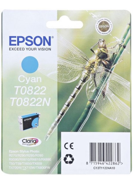 Epson T0822 Cyan Ink Cartridge
