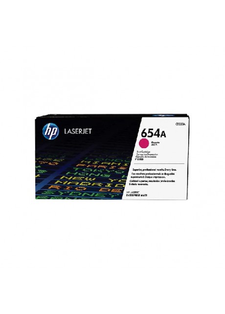 HP 654A Magenta Original LaserJet Toner Cartridge, CF333A